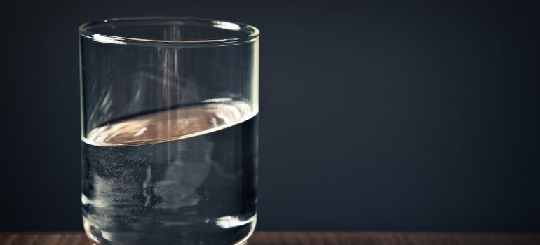 glass of water