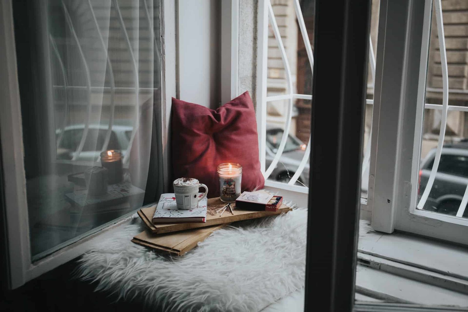 A cozy corner by the window - an ideal place to practice self-forgiveness during drug or alcohol rehab.