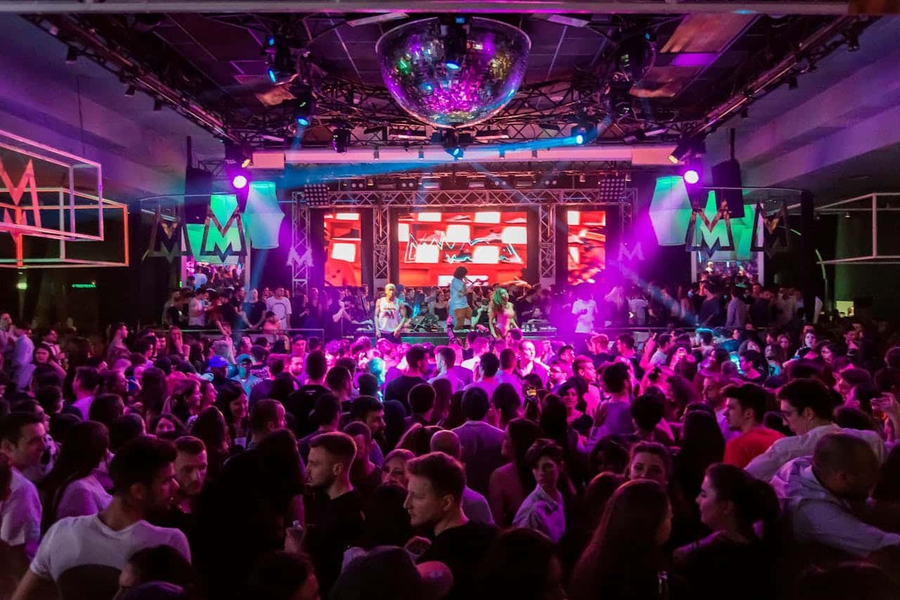 People dancing in a club.