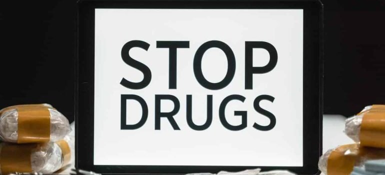 A Tablet beside Drugs