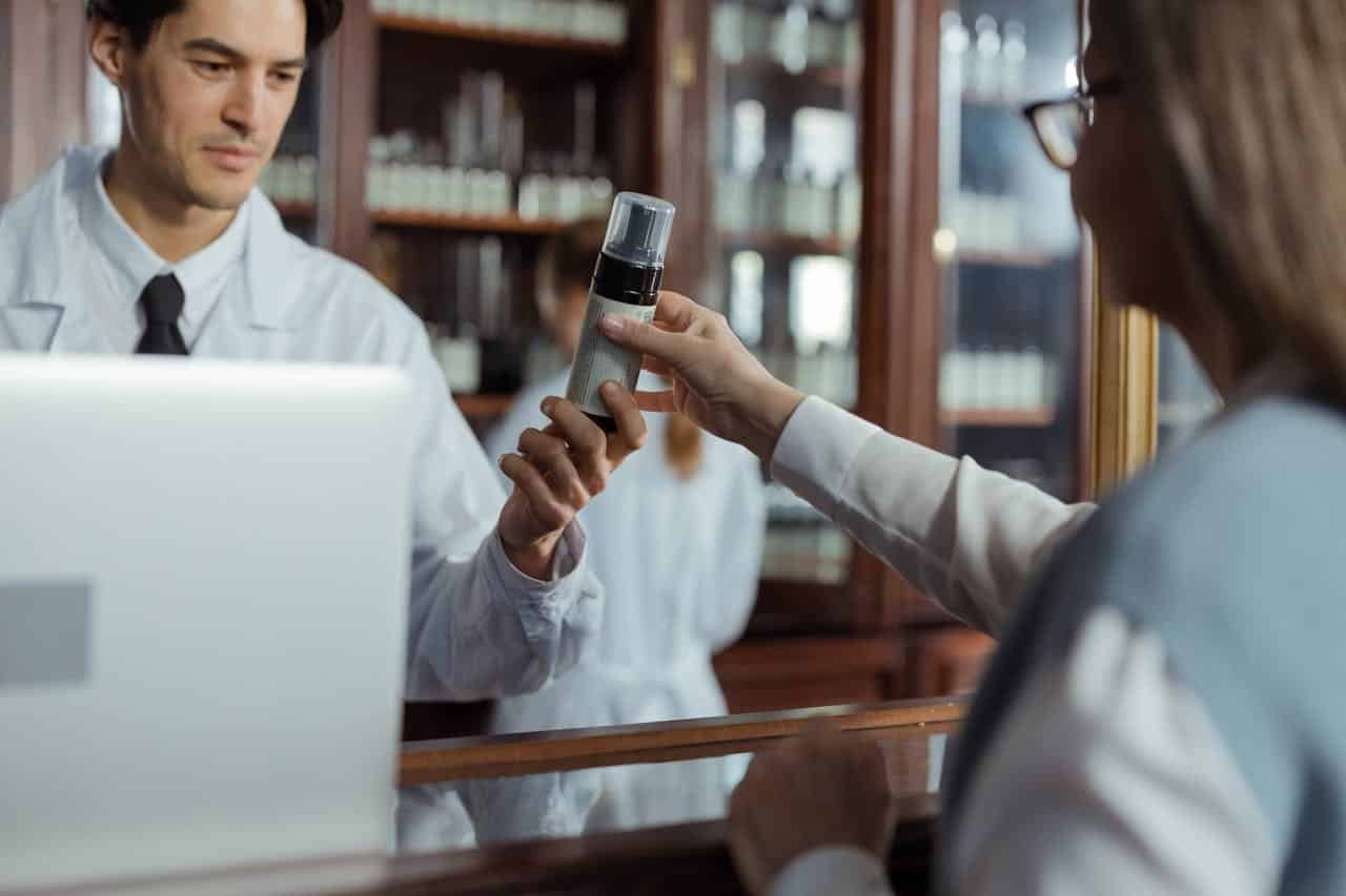 Woman shopping in a pharmacy