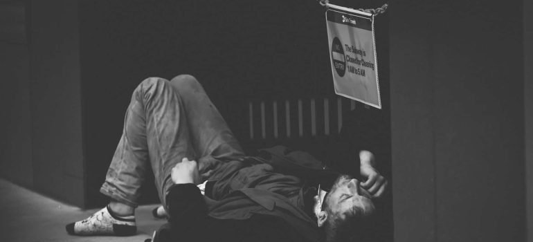 man lying on the floor