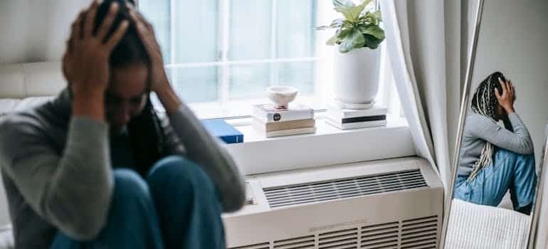 woman suffering from Flexeril withdrawal symptoms