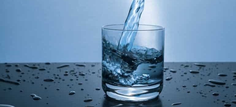 a glass of water as safer choice that asking how do TCH drinks make you feel